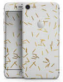 Golden Scattered Candy Sticks - Skin-kit for the iPhone 8 or 8 Plus