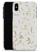 Golden Scattered Candy Sticks - iPhone X Clipit Case