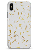 Golden Scattered Candy Sticks - iPhone X Clipit Case