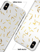 Golden Scattered Candy Sticks - iPhone X Clipit Case
