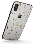 Golden Scattered Candy Sticks - iPhone X Skin-Kit