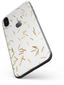 Golden Scattered Candy Sticks - iPhone X Skin-Kit