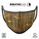 Golden Smoked Feathers - Made in USA Mouth Cover Unisex Anti-Dust Cotton Blend Reusable & Washable Face Mask with Adjustable Sizing for Adult or Child