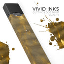 Golden Smoked Feathers - Premium Decal Protective Skin-Wrap Sticker compatible with the Juul Labs vaping device