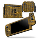 Golden Smoked Feathers - Vinyl Skin Wrap for Nintendo Switch 2, OLED, Lite, Pro Controller, Wii & Classic Handhelds