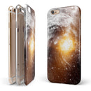 Golden Space Swirl iPhone 6/6s or 6/6s Plus 2-Piece Hybrid INK-Fuzed Case