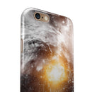 Golden Space Swirl iPhone 6/6s or 6/6s Plus 2-Piece Hybrid INK-Fuzed Case