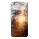 Golden Space Swirl iPhone 6/6s or 6/6s Plus 2-Piece Hybrid INK-Fuzed Case