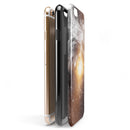 Golden Space Swirl iPhone 6/6s or 6/6s Plus 2-Piece Hybrid INK-Fuzed Case