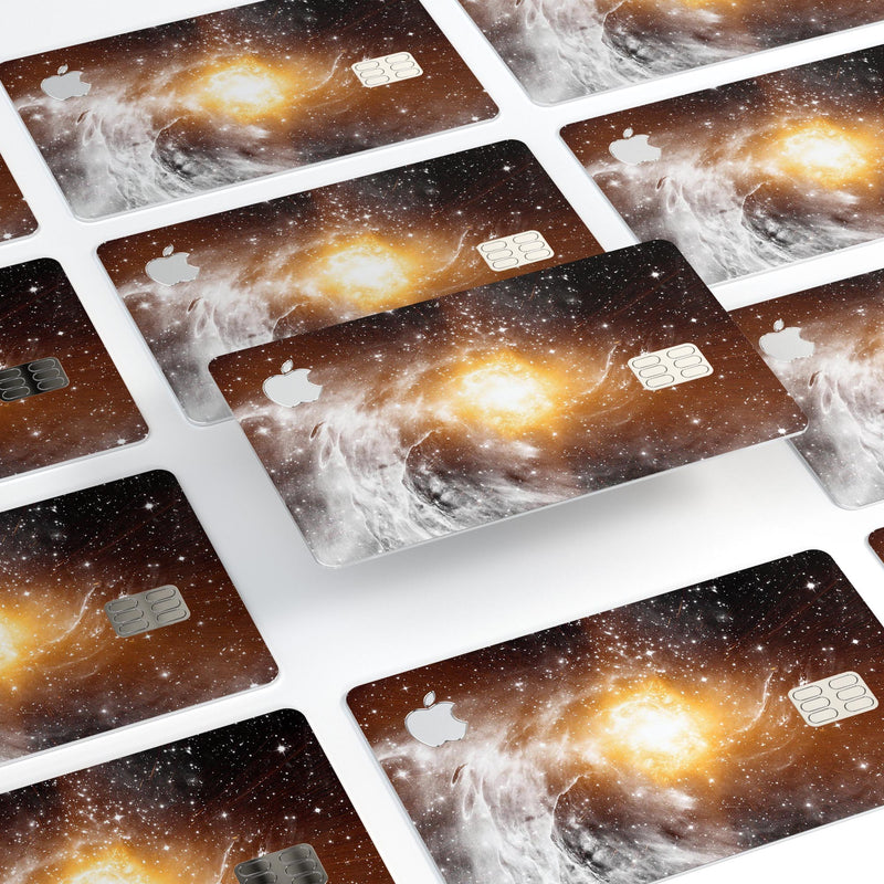 Golden Space Swirl - Premium Protective Decal Skin-Kit for the Apple Credit Card