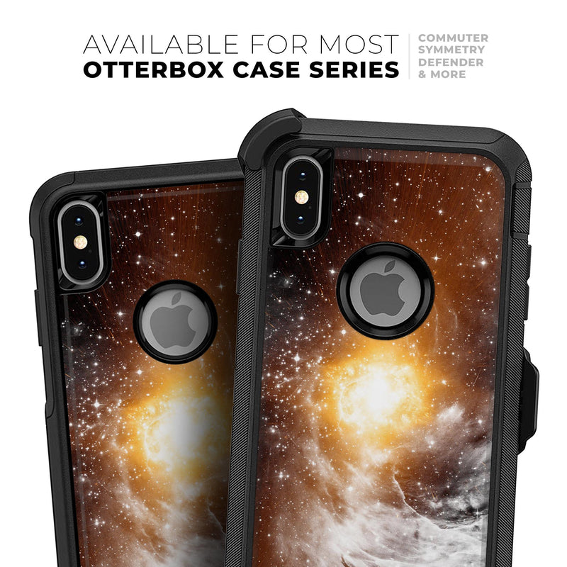 Golden Space Swirl - Skin Kit for the iPhone OtterBox Cases