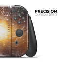 Golden Space Swirl // Skin Decal Wrap Kit for Nintendo Switch Console & Dock, Joy-Cons, Pro Controller, Lite, 3DS XL, 2DS XL, DSi, or Wii - Vinyl Skin Wrap for Nintendo Switch 2, OLED, Lite, Pro Controller, Wii & Classic Handhelds