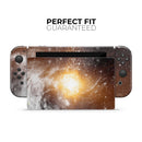 Golden Space Swirl // Skin Decal Wrap Kit for Nintendo Switch Console & Dock, Joy-Cons, Pro Controller, Lite, 3DS XL, 2DS XL, DSi, or Wii - Vinyl Skin Wrap for Nintendo Switch 2, OLED, Lite, Pro Controller, Wii & Classic Handhelds