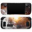 Golden Space Swirl // Full Body Skin Decal Wrap Kit for the Steam Deck handheld gaming computer