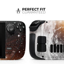 Golden Space Swirl // Full Body Skin Decal Wrap Kit for the Steam Deck handheld gaming computer