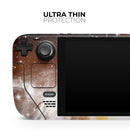 Golden Space Swirl // Full Body Skin Decal Wrap Kit for the Steam Deck handheld gaming computer