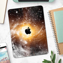 Golden Space Swirl - Full Body Skin Decal for the Apple iPad Pro 12.9", 11", 10.5", 9.7", Air or Mini (All Models Available)
