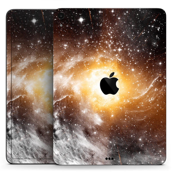 Golden Space Swirl - Full Body Skin Decal for the Apple iPad Pro 12.9", 11", 10.5", 9.7", Air or Mini (All Models Available)