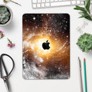 Golden Space Swirl - Full Body Skin Decal for the Apple iPad Pro 12.9", 11", 10.5", 9.7", Air or Mini (All Models Available)