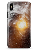 Golden Space Swirl - iPhone X Clipit Case