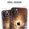 Golden Space Swirl - Skin-Kit compatible with the Apple iPhone 13, 13 Pro Max, 13 Mini, 13 Pro, iPhone 12, iPhone 11 (All iPhones Available)
