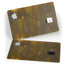 Golden Speckles with Smoke - Premium Protective Decal Skin-Kit for the Apple Credit Card