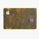 Golden Speckles with Smoke - Premium Protective Decal Skin-Kit for the Apple Credit Card