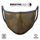 Golden Speckles with Smoke - Made in USA Mouth Cover Unisex Anti-Dust Cotton Blend Reusable & Washable Face Mask with Adjustable Sizing for Adult or Child