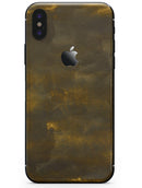Golden Speckles with Smoke - iPhone X Skin-Kit