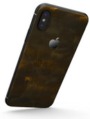 Golden Speckles with Smoke - iPhone X Skin-Kit