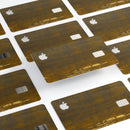 Golden Stained Splattered - Premium Protective Decal Skin-Kit for the Apple Credit Card