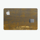 Golden Stained Splattered - Premium Protective Decal Skin-Kit for the Apple Credit Card