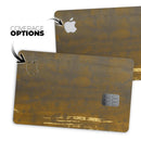 Golden Stained Splattered - Premium Protective Decal Skin-Kit for the Apple Credit Card