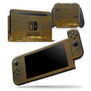 Golden Stained Splattered - Vinyl Skin Wrap for Nintendo Switch 2, OLED, Lite, Pro Controller, Wii & Classic Handhelds