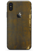 Golden Stained Splattered - iPhone X Skin-Kit