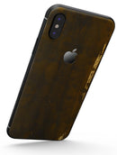 Golden Stained Splattered - iPhone X Skin-Kit
