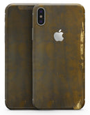 Golden Stained Splattered - iPhone X Skin-Kit