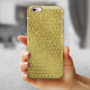Golden Triangle Glimmer Pattern iPhone 6/6s or 6/6s Plus 2-Piece Hybrid INK-Fuzed Case