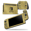Golden Triangle Glimmer Pattern - Vinyl Skin Wrap for Nintendo Switch 2, OLED, Lite, Pro Controller, Wii & Classic Handhelds