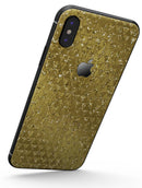 Golden Triangle Glimmer Pattern - iPhone X Skin-Kit