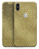 Golden Triangle Glimmer Pattern - iPhone X Skin-Kit