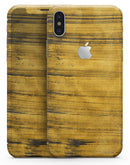 Golden Wheat Lines - iPhone X Skin-Kit