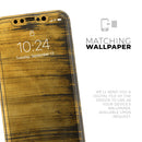 Golden Wheat Lines  - Protective Skin Wrap & Decal – Compatible with iPhone SE to iPhone 17 Pro Max (All Models)