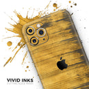 Golden Wheat Lines  - Protective Skin Wrap & Decal – Compatible with iPhone SE to iPhone 17 Pro Max (All Models)