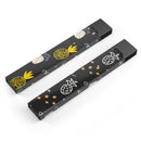 Golden Yellow Pineapple Over Black - Premium Decal Protective Skin-Wrap Sticker compatible with the Juul Labs vaping device
