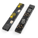 Golden Yellow Pineapple Over Black - Premium Decal Protective Skin-Wrap Sticker compatible with the Juul Labs vaping device