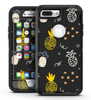 Golden Yellow Pineapple Over Black - iPhone 7 Plus/8 Plus OtterBox Case & Skin Kits