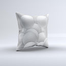 Golf Ball Overlay Ink-Fuzed Decorative Throw Pillow