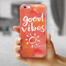 Good Vibes iPhone 6/6s or 6/6s Plus 2-Piece Hybrid INK-Fuzed Case