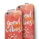 Good Vibes iPhone 6/6s or 6/6s Plus 2-Piece Hybrid INK-Fuzed Case